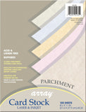 Pacon Card Stock, Parchment Assortment, 5 Colors, 81/2 x 11, 100 Sheets