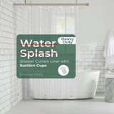 HARBOREST Clear Shower Curtain Liner with Side Suction Cups, Premium PEVA Plastic Shower Liner with 3 Magnets, Waterproof Bathro