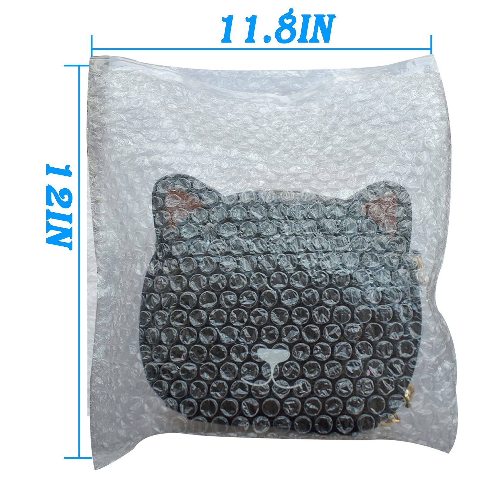 12 x 12 Bubble Out Bags&Pouches, 50Pcs Bubble Pouches Wrap Bag, Double Walled Bubble Cushioning Bags for Moving and Storage,