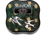 Tsukineko StazOn Midi Jet Black, pad Size: 3,7 x 3,7 cm
