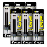 Pilot G2 Gel Ink Refill for Rolling Ball Pens, Extra Fine Point, Black Ink (PIL772326PACKS)