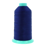 Mandala Crafts Size 138 420D T135 Bonded Nylon Thread - Dark Blue 1250 YDs Tex 135 Heavy Duty Sewing Threads for Leather, Jeans,