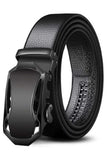 Zevora MenS Auto Lock Buckle Leather Belt For Men, Formal/Casual (1 & 2) (A01, 32)