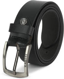 Men Evening, Party, Formal, Casual Black Genuine Leather Belt ()_213