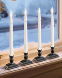otnofok 13.2 Battery Operated Window Candles with Dusk to Dawn Sensor, LED Flickering Flame, 5000K Cool White Christmas Candle L