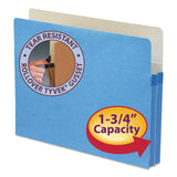 Smead 73215 Blue Colored File Pockets Letter 8.50 X 11 1.75 Expansion Tyvek Blue 1 Each