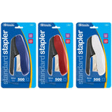 BAZIC Two Tone Standard (26/6) Stapler w/ 500 Ct. Staples, Case of 12 (62312)