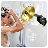 Rotating Bathroom Cymbal with Strong Suction Cup, Funny White Elephant&Christmas Gifts, 360 Spinning Mini Car Cymbal Drum for Ba