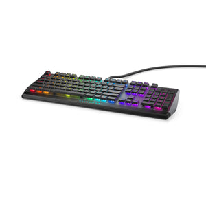 Alienware Low-Profile RGB Gaming Keyboard AW510K: Alienfx Per Key RGB LED - Media CONTROLS & USB Passthrough - Cherry MX Low Pro