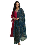 Libas Women'S Silk Blend Kurta Set (Gs1025_Red_S)