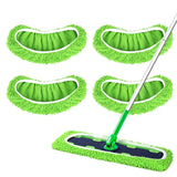 Yicotira 4 Pack Reusable Microfiber Mop Pads Compatible with Swiffer XL Mop