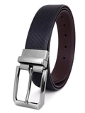 Sunshopping MenS Formal & Causal Artificial Leather Reversible Black & Brown Pin Buckle Belt (Cvr133) (30, Black)