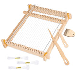 Lemonfilter Weaving Loom, Wooden Multi-Craft Frame Weaving Loom Kit for Adults, 9 x 11 DIY Hand-Knitting Arts Looms for Beginner