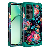 Rancase for Galaxy S25 Ultra Case,Three Layer Heavy Duty Shockproof Protection Hard Plastic Bumper +Soft Silicone Rubber Protect