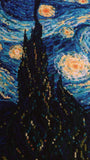 Riolis 1088 - Starry Night After Van Gogh'S Painting - Counted Cross Stitch 15.75 X 11.75 Zweigart 14Ct. White Aida 26 Color