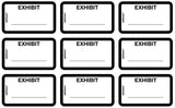 Tabbies 58092 Legal Exhibit Labels,Exhibit,1-5/8-Inch x1-Inch, 252/PK,White