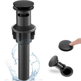 HOIGY Oil Rubbed Bronze Pop Up Drain for Bathroom Sink, High Sealing Bathroom Sink Drain, Bathroom Sink Pop Up Drain with Anti-C