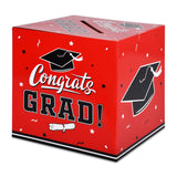 Gatherfun Graduation Decorations 2025 Grad Card Box for Gift Graduation Party Favors Decor Party Supplies Red
