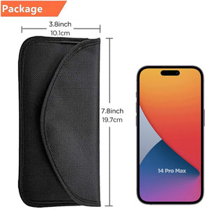 ONEVER Signal Blocking Bag, GPS RFID Faraday Bags for Phones Faraday Bag Pouch Shield Cage Wallet Phone Case for Cell Phone Priv