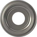Ekena Millwork 10OD x 3 1/2ID x 1 1/8P Traditional Thermoformed PVC Ceiling Medallion (Fits Canopies up to 5 1/2), Aged Dark Ste