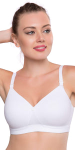 Trylo Women'S Non-Wired Bra (Bestie_White_32C),White,32,B07ZY4T158