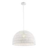 JONATHAN Y JYL6504E Campana 20 1-Light Bohemian Modern Woven Rope/Iron LED Pendant Farmhouse, Coastal, Transitional, Kitchen, Li