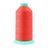 Mandala Crafts Size 138 420D T135 Bonded Nylon Thread - Coral 1250 YDs Tex 135 Heavy Duty Sewing Threads for Leather, Jeans, Wea