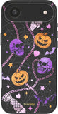 SCORPIFY for iPhone 17 Air Case [Compatible with MagSafe] with Gothic Halloween Haunted Pumpkin, Cute Cosmic Orange Magnetic Pho