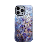 QLTYPRI Flower Case for iPhone 15 Pro Max, Aesthetic Cute Floral Phone Case for Girls Women, Protective Hybrid 2-Layer Hard Shel