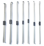 HimmuS Fashion Hub Special Aluminium Knitting Needle No. 6, 7,8,9,10,11 & 12, Length 25 Cm, (Pair Of 2 Knitting Needles Eac