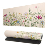 Flower Gaming Mouse Pad Large Mouse Pad for Keyboard and Mousepad Desk Mat with 3mm Non-Slip Base and Stitched Edge for Gaming a