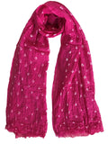 Kkrish Handcrafted Soft Touch Pure Cotton Bandhej (Bandhni) Stole (Pink)