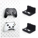 YDMeiker Pegboard Controller Holder Stand for PS5, Switch Pro/2, Xbox Controller, 2PCS, Compatible with IKEA Skadis, Black