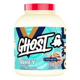 GHOST Whey Protein Powder, Cinnabon - 5LB Tub, 25G of Protein - Cinnamon Roll Flavored Isolate, Concentrate & Hydrolyzed Whey Pr
