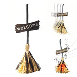 Halloween Witches Decor, Witches Broom Halloween Decor, Animated Floating Broomstick for Spooky Sounds, Haunted Party Decoration