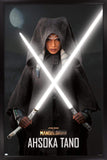 Trends International Star Wars: The Mandalorian Season 2 - Ahsoka Lightsabers Wall Poster, 34L x 22.4W, Black Framed Version