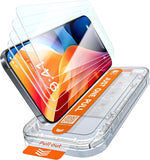 X-it 4-Pack HD Screen Protector for iPhone 15 Pro Max,[Military Grade Shatterproof],9H+ Tempered Glass,[Automatic dust Removal],