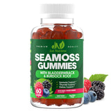 Sea Moss 3000mg Gummies with Bladderwrack and Burdock Root - Natural Irish Sea Moss for Immune, Thyroid and Detox Support - Extr