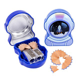 TERA13 Kids Pencil Sharpener with Container, Dual Hole Pencil Sharpener, School Stationery for Boys & Girls, Portable Space Penc
