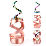 Apqdw Kinetic Desk Toy, Kinetic Spinning Desk Toy, Desk Fidgets for Office for Adults, Fidget Toys for Adults (Rose Gold)