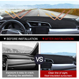 Cartist Custom Fit for Suede Dash Mat Honda Civic Coupe Sedan/Hatchback 2016-2020 2021 Accessories Dash Cover Nonslip Dashboard