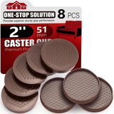 Non Slip Furniture Coasters - Premium Rubber Pads for Hardwood Floors | Anti Slip Furniture Pads | Floor Protectors and Stoppers