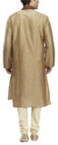 Manyavar Men'S Cotton Silk Kurta Pyjama (8903035203533_S952228-309-S_Light Brown), 36