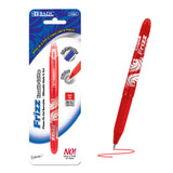 BAZIC Frizz Red Erasable Gel Pen w/Grip