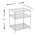 Sei Furniture Knox Glam Mirrored Side Table - Chrome