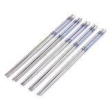 PREZONE Stainless Steel Chopsticks for Eating NonSlip Chopstick Reusable (2 Pairs Set)