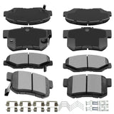 AUTOMUTO 8PCS Front & Rear Ceramic Disc Brake Pads Set D536 D914 For Honda CR-V 2002-2004,For Honda Element 2003-2011