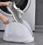 Lanloy Reusable Shoe Laundry Bag For Washing Machine Chenille Microfiber Cleaner Bag With Durable Zipper, Deep Cleaning Protec