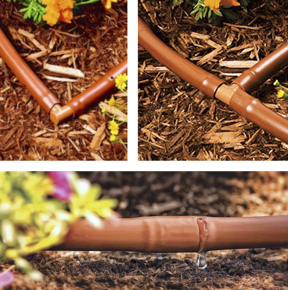 (20-Pack) Drip Irrigation Brown Barbed Elbow 90 Degree Fittings - Fits 1/2