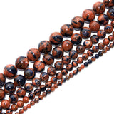 8mm Blue Gold Sand Stone Mixed Sandstone Beads Round Semi Precious Gemstone Loose Beads for Jewelry Making 14(45-48pcs/strand)